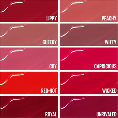 Maybelline New York Lip Colour, Smudge-free, Long Lasting up to 16h, Liquid Lipstick, Shine Finish, SuperStay Vinyl Ink, 25 Red Hot Greenwize