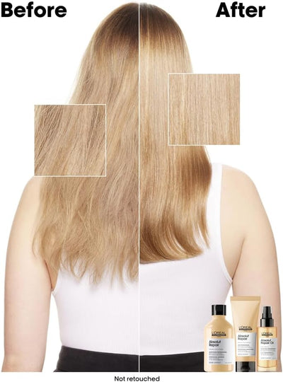 L’Oréal Professionnel Conditioner, With Protein And Gold Quinoa for Dry And Damaged Hair, Serie Expert Absolut Repair Greenwize