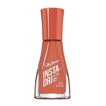 Sally Hansen Insta-Dri Nail Polish, Catch Me If You Clam, 60 Seconds Quick Drying, Long Lasting, Streak Free, Shiny Finish, 3-in-1 Formula, Built in Base and Top Coat, 9.17ml Sally Hansen