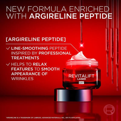 L’Oréal Paris Laser Renew Triple Action Anti-Ageing Day Cream, Reduce Wrinkle and Fine Line Appearance, Moisturises, Firms, Brightens Skin, Pro-Retinol, Hyaluronic Acid and Vitamin C, 50ml Greenwize