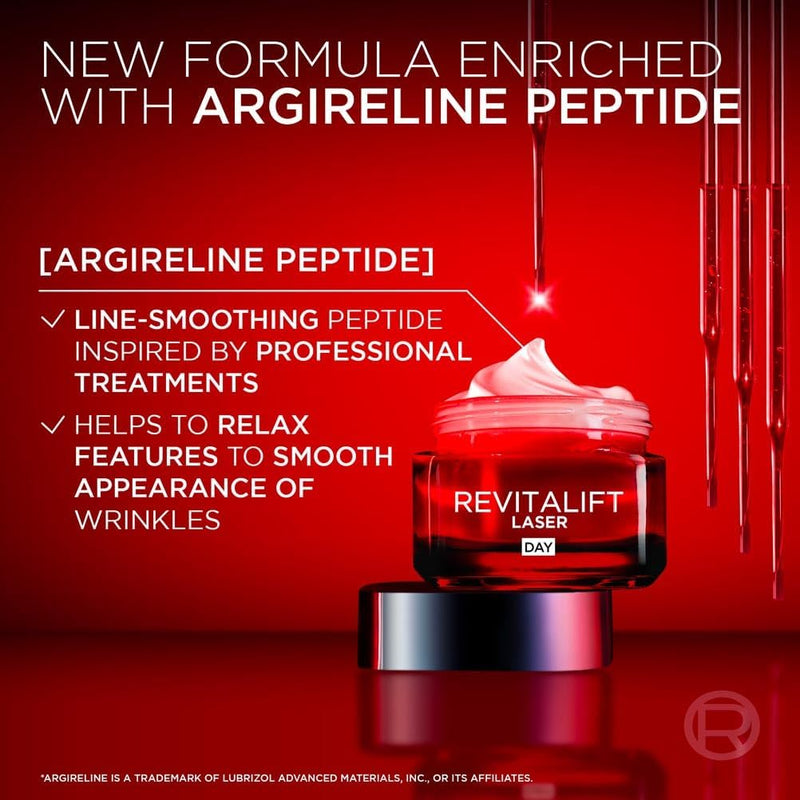 L’Oréal Paris Laser Renew Triple Action Anti-Ageing Day Cream, Reduce Wrinkle and Fine Line Appearance, Moisturises, Firms, Brightens Skin, Pro-Retinol, Hyaluronic Acid and Vitamin C, 50ml Greenwize