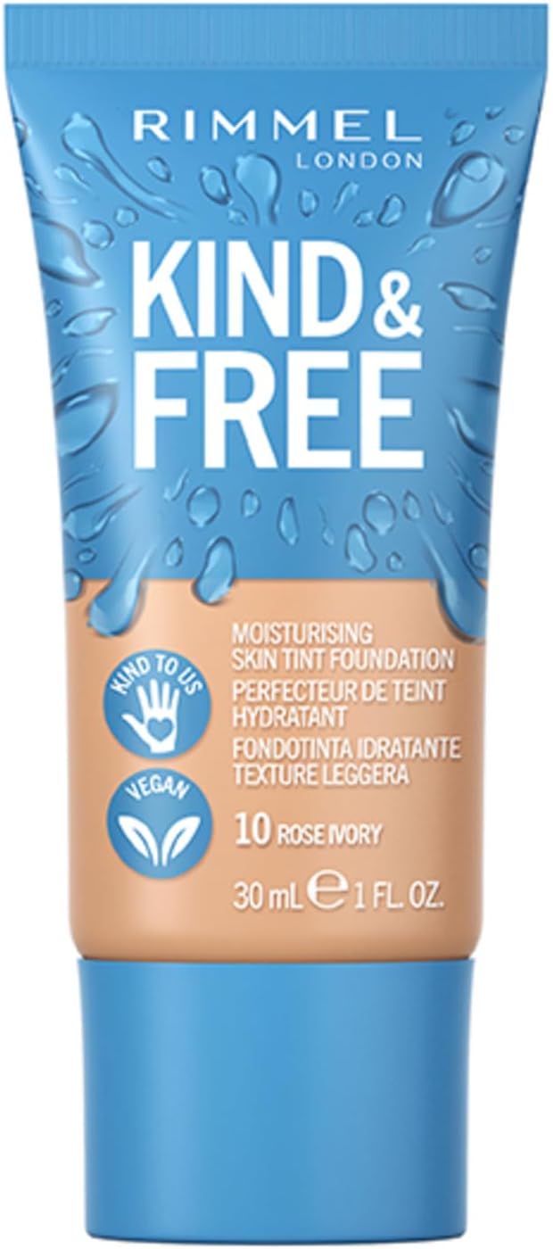 Rimmel Kind + Free Moisturising Skin Tint Foundation, Rose Ivory 10 Greenwize