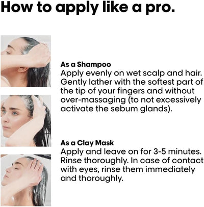 L'Oréal Professionnel Scalp Advanced, Professional Clay Anti-Oiliness 2-in-1 Deep Purifier Shampoo and Hair Mask, For Oily and Greasy Hair, Serie Expert, 250ml Greenwize