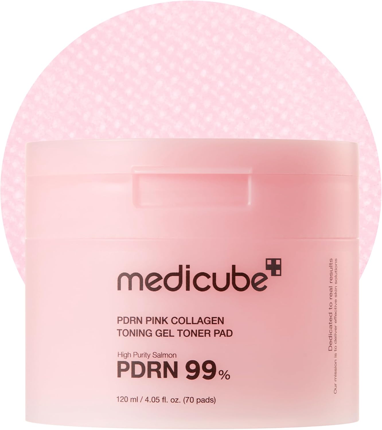 medicube Salmon DNA PDRN Pink Collagen Jelly Pad | Korean Gel Toner Pads with Niacinamide, Madecassoside, Retinol | Soothing, Radiance & Uneven Skin Tone | Korean Skin Care | 70Pads Medicube