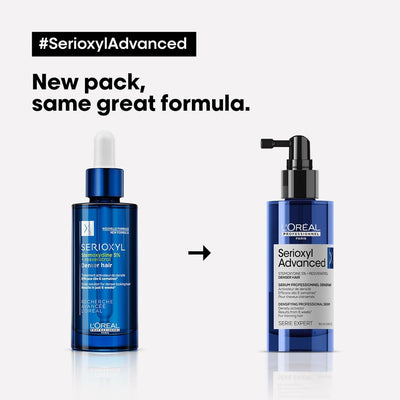 L'Oréal Professionnel Serioxyl Advanced Density Activator Serum, Densifying Scalp Treatment for Thinning Hair, Serie Expert, 90ml Greenwize