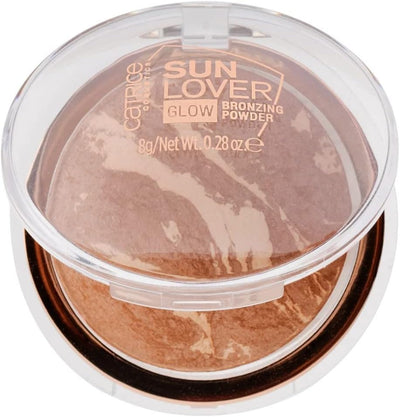 Catrice Sun Lover Glow Bronzing Powder, Bronzer, No. 010, Brown, Shimmering for Dry Skin, for Blemished Skin, for Combination Skin, Vegan, Oil-Free, Perfume, No Alcohol, Pack of 1 (8 g) Greenwize