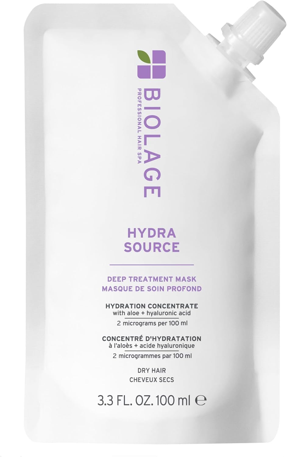 Biolage Dry Hair Deep Treatment, Pack Hydrating Mask for Dry Hair, HydraSource, 100ml Greenwize
