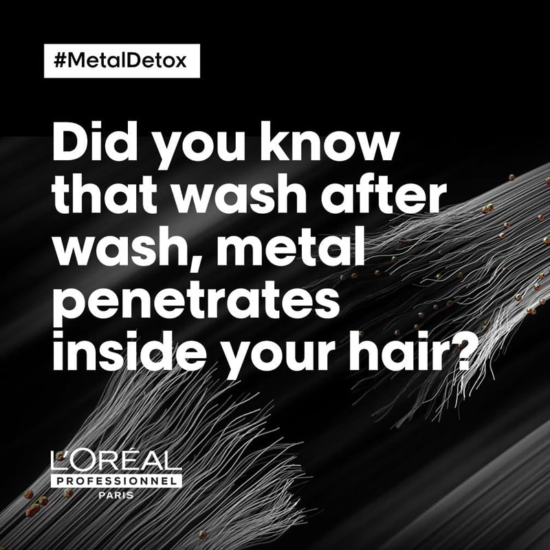 L’Oréal Professionnel Metal Detox Shampoo, Prevent Breakage & Colour Fade from hard water, Prevent Damaged Hair, Sulphate-Free & Vegan, 300ml L&
