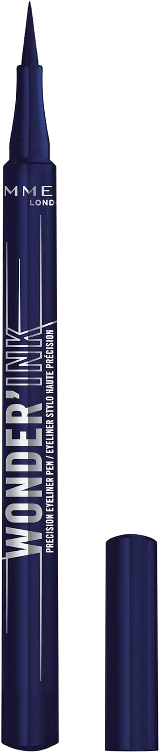 Rimmel Wonder'Ink Precision Liquid Eyeliner Pen, 003 Aquatic Aria, Waterproof, Smudge-proof, Long-Lasting, Highly Pigmented Formula, True Matte Finish, Soft Felt Tip, Cruelty Free, Vegan Rimmel