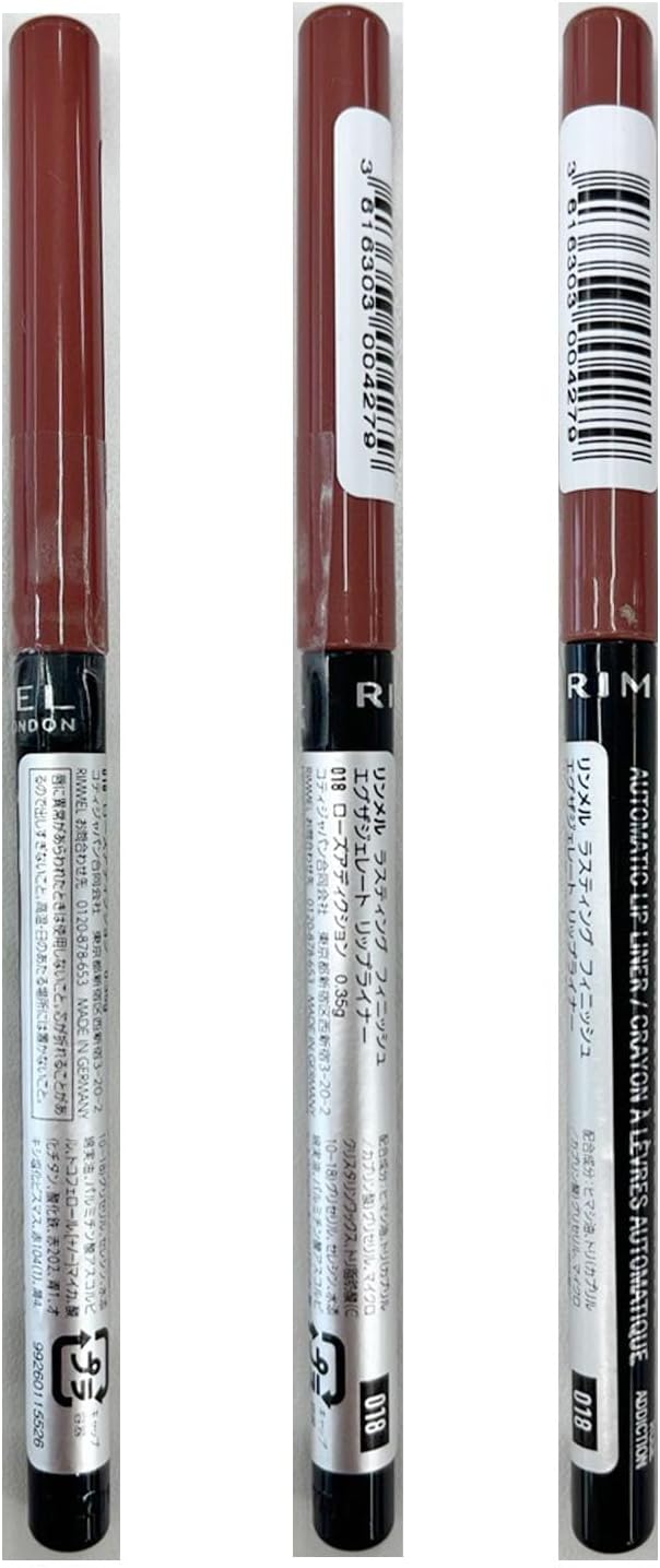Rimmel London Lasting Finish Exaggerate Lip Liners, 018 Rose Addiction, 4g Rimmel
