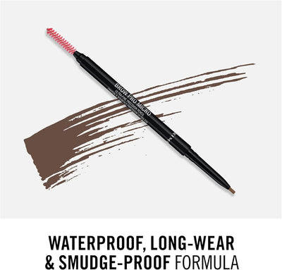Rimmel London Brow Pro Micro Ultra-Fine Precision Pencil & Brush, Natural-looking Defined Brows, Soft Brown, 0.03 g Greenwize