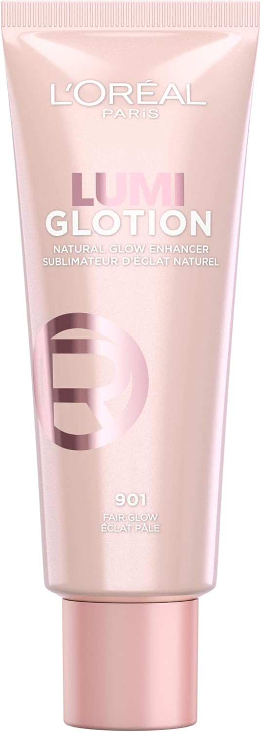 L'Oréal Paris Multi-Use Glow Enhancer, 24h Hydration with Shea Butter and Glycerin, for Face and Body, Paradise Lumi Glotion, Shade 901: Fair Glow, 40 ml Greenwize