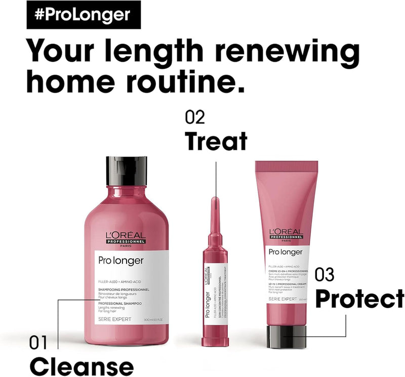 L’Oréal Professionnel | Shampoo, With Filler-A100 And Amino Acid for Long Hair With Thin Ends, Serie Expert Pro Longer Greenwize