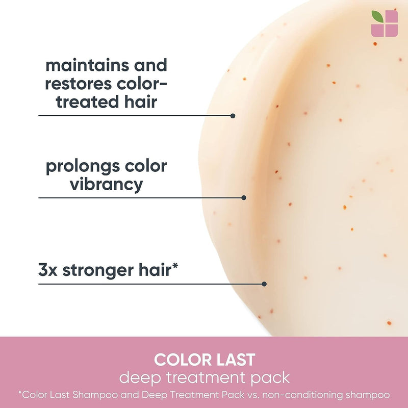 Biolage Professional Color Last Deep Treatment Mask for Coloured Hair, Infused With Orchid Flower Extract that Leaves Hair Colour Vibrant and Shiny, 100ml Greenwize