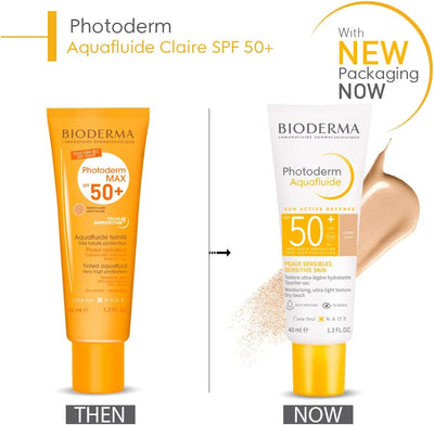 Bioderma Photoderm Aquafluide Light SPF 50+ Tinted Moisturiser and  40ml Bioderma