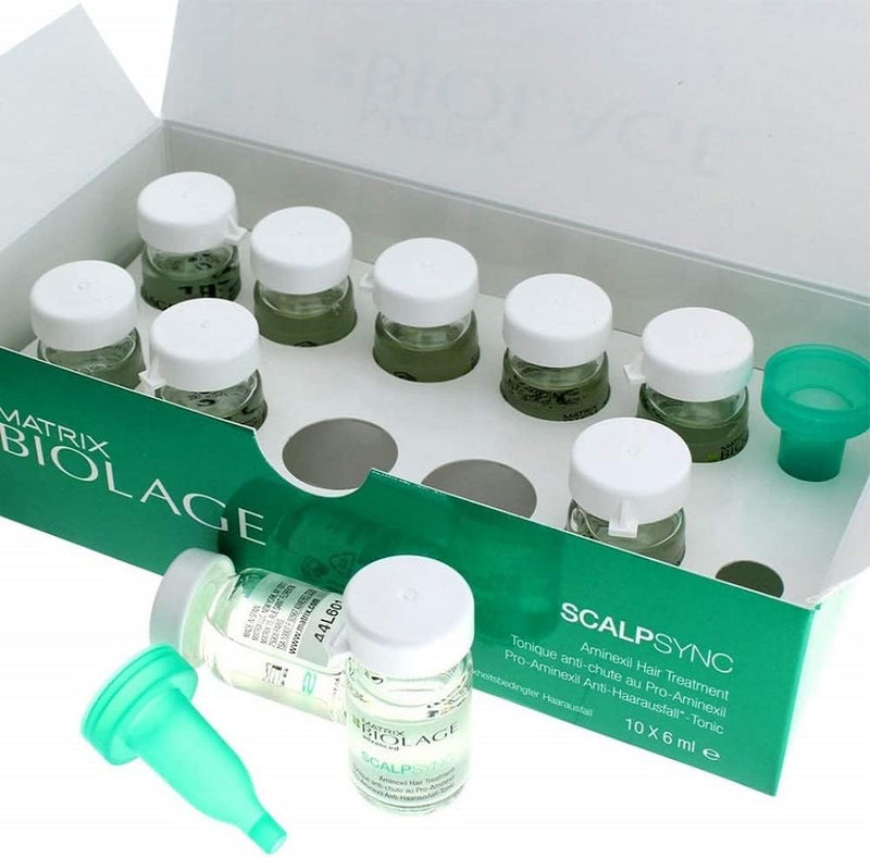 Matrix Biolage ScalpSync Aminexil Hair Treatment 10 Ampoules, 60 ml Greenwize