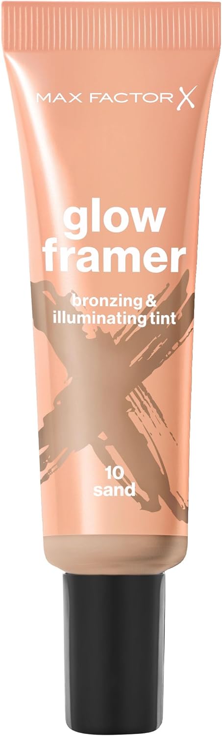 Max Factor Glow Framer, 10 Sand, Bronzing and Illuminating Tint, Blends contour and highlight, Soft Shimmers, Bronzing Pigments, Weightless, Easy to Blend Formula, 30ml ?Max Factor