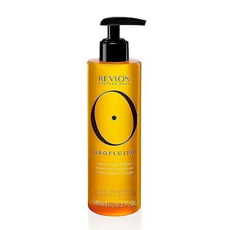 REVLON PROFESSIONAL OROFLUIDO RADIANCE ARGAN SHAMPOO, Moisturizing Shampoo With Argan Oil – 240 ml Revlon