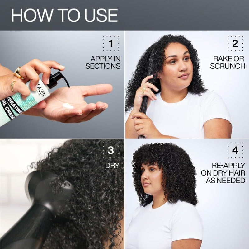 REDKEN Hydrating Curl Cream for Curly & Coily Hair, Up To 72-Hour Curl Defining Cream, Enhance Curl Pattern, With Squalane and Jojoba Oil, 250ml Greenwize