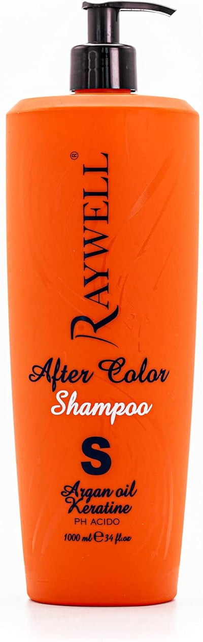 Raywell Shampoo – Argan Shampoo with Keratine Hair 1000ml/33.8oz ‎Raywell