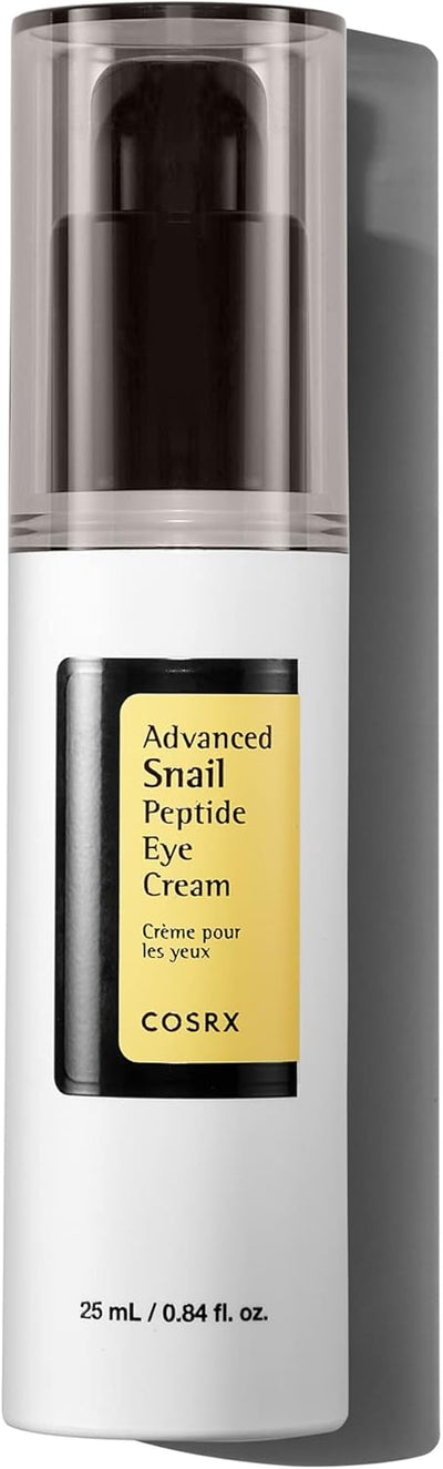 COSRX Snail Peptide Eye Cream with 73.7% Snail Mucin and Niacinamide, Brightening Korean Night Cream for Fine Lines and Dark Circles, Korean Skin Care COSRX Store