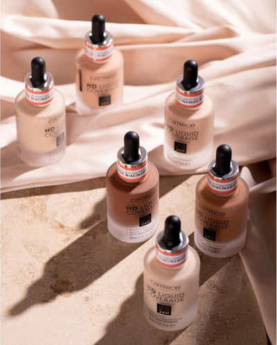 Catrice HD Liquid Coverage Foundation, longlasting, mattifying, matte (30ml) Greenwize