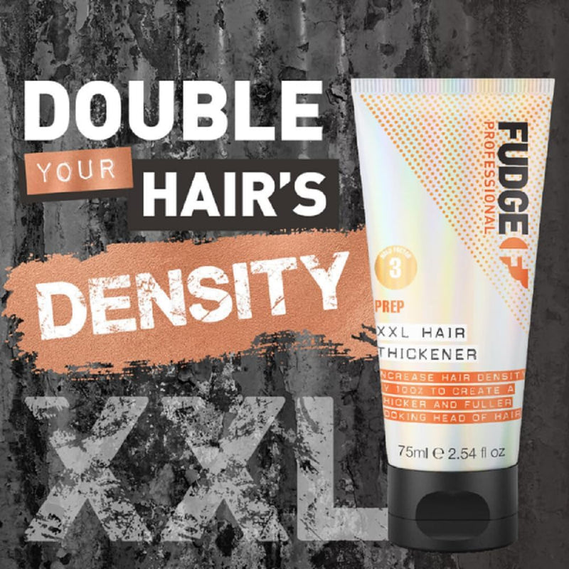 Fudge Professional XXL Hair Thickener, Heat Activated Styling Cream, for Thinning And Fine Hair, Thicker And Fuller Hair Results, 75 ml Greenwize