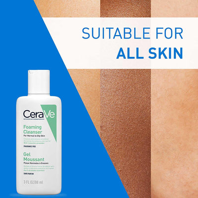 CeraVe Travel Size Foaming Cleanser for Oily Skin 88ml CeraVe