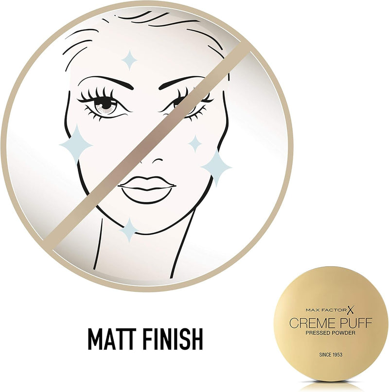 Max Factor Cream Puff Pressed Compact Powder, 21 g, 05 Translucent Greenwize