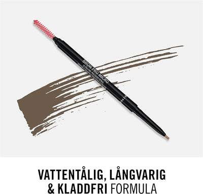 Rimmel London Brow Pro Micro Ultra-Fine Precision Pencil & Brush, Natural-looking Defined Brows, Blonde, 0.03 g Rimmel