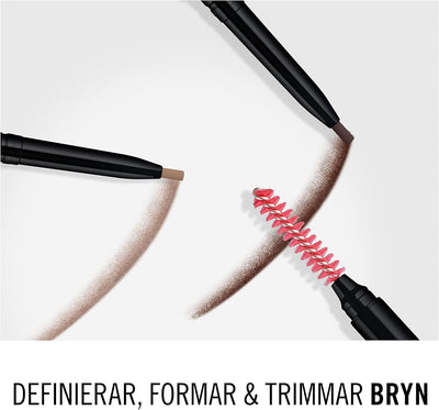 Rimmel London Brow Pro Micro Ultra-Fine Precision Pencil & Brush, Natural-looking Defined Brows, Blonde, 0.03 g Rimmel