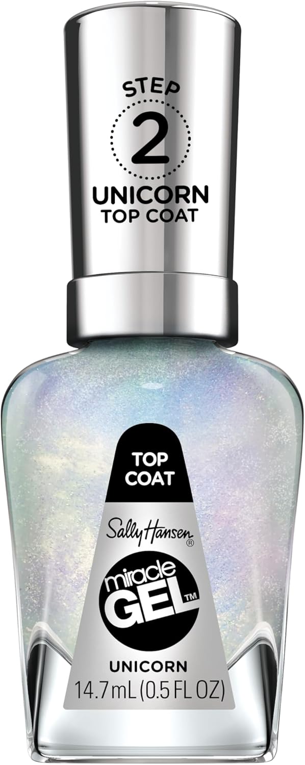 Sally Hansen Miracle Gel Nail Polish, Unicorn Top Coat, 0.5 fl oz Sally Hansen