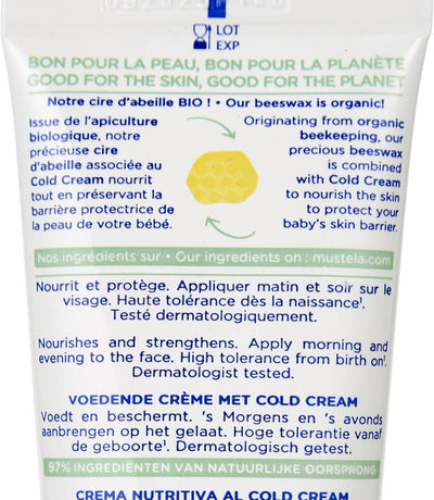 Mustela PS CREME NOURRISSANTE AU COLD CREME 40 ML/PS VOEDENDE CREME MET COLD CREAM 40 ML Greenwize