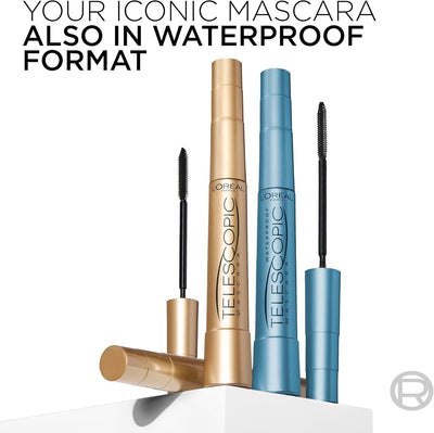 L'Oréal Paris Mascara, Telescopic Original Mascara to Achieve Dramatic Length and Definition, Up to +71 Percent Lengthening Effect, Smudge-Resistant and Long-Wearing Formula for Up to 36H Wear, 8ml ‎L'Oréal