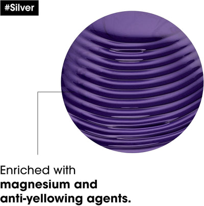 L’Oréal Professionnel | Shampoo, For Grey, White or Light Blonde Hair, Serie Expert Silver Greenwize