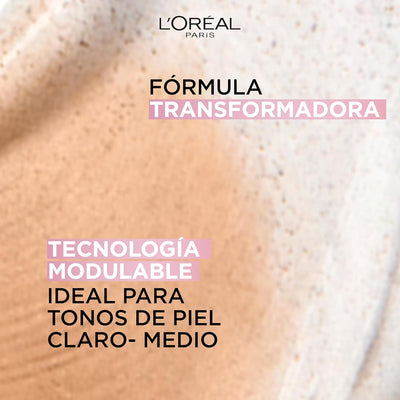 L'Oréal Paris, Moisturizing and Unifying Tinted Cream, With Vitamins B5 and E, Hydrated Skin Up to 24 Hours, With SPF 20, 03 Medium Light, 30 ml (packaging may vary) Greenwize
