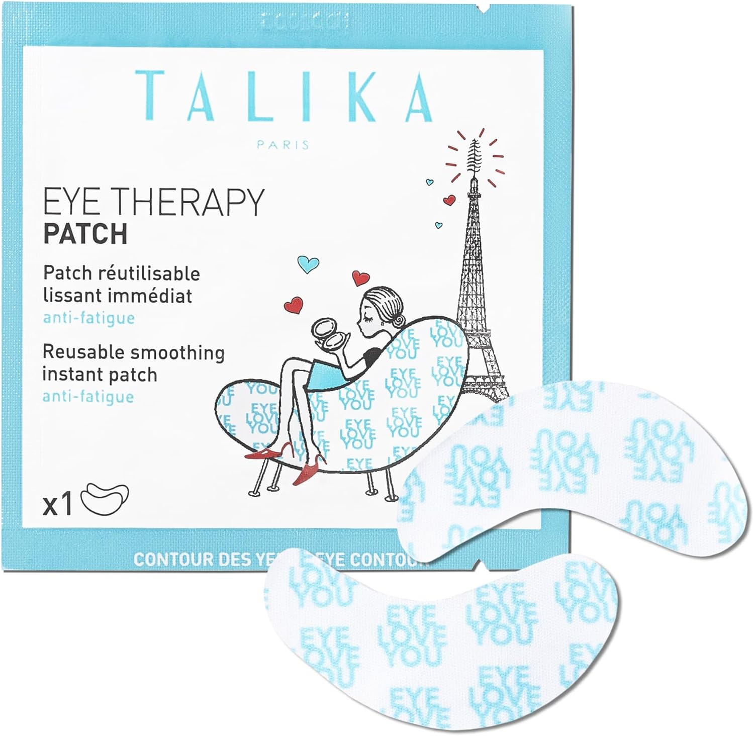 Talika Eye Therapy Patch - Instant Smoothing Under Eye Patches - For Dark Circles Puffiness & Tired Eyes - Reusable Under Eye Patch Skincare Eye Treatment Greenwize
