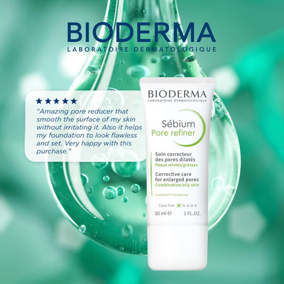 Bioderma Sébium Mat Control - Mattifying Face Cream for Combination to Oily Skin, Controls Shine, Refines Skin Texture & Appearance of Blemishes, 30ml Greenwize