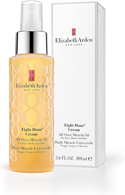 Elizabeth Arden Eight Hour Cream All-Over Miracle Oil Spray for Face, Body & Hair (100ml) Long-lasting Moisture, Soothing & Firming, Unisex Elizabeth Arden