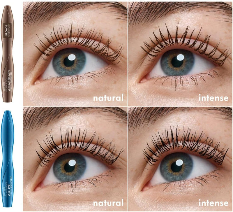 Catrice Glam & Doll Volume Mascara Waterproof Mascara Black Definition Extending Volume Long Lasting Matte Waterproof No Perfume Alcohol (10 ml) Greenwize