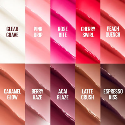 Maybelline New York Lifter Glaze, Lip Balm, formulated with Hyaluronic Acid & Acerola Cherry Extract, for up to 24H hydration, ultra-comfortable feel (Shade: Pink Drip) Maybelline