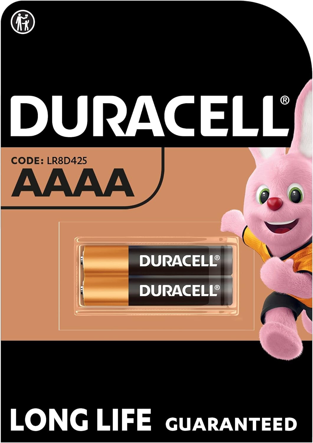 Duracell Specialty Alkaline AAAA Battery 1,5V, Pack of 2 (LR8D425) Designed for Use in Digital Pens, Medical Devices and Headlamps Duracell