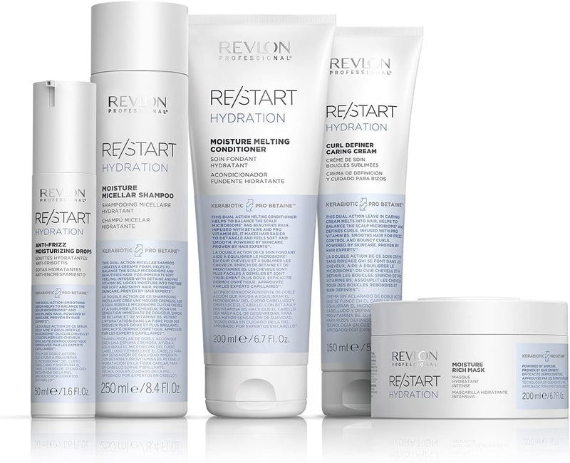 Revlon Professional Hydration Moisture Micellar ShampoNormal & Dry Hair Treatment to Moisturiseo, , Control Frizz & Detangle (250ml) Unisex REVLON PROFESSIONAL