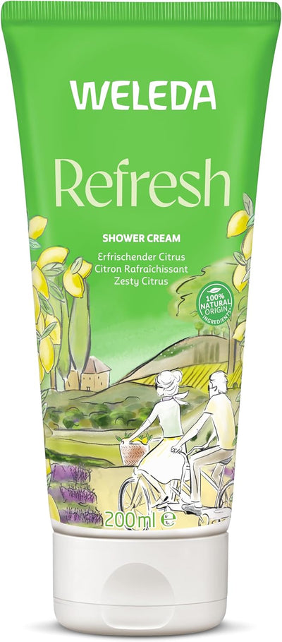 Weleda Shower Gel with Citrus, Creamy Body Wash, For Women & Men, Cleanse & Refresh, Paraben & SLS Free, Certified Natural, Organic, Vegan, 200 ml ‎Weleda