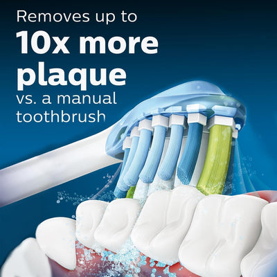 Philips Sonicare Original C3 Premium Plaque Defence Standard Sonic Toothbrush Heads - 4 Pack in White (Model HX9044/17) Philips