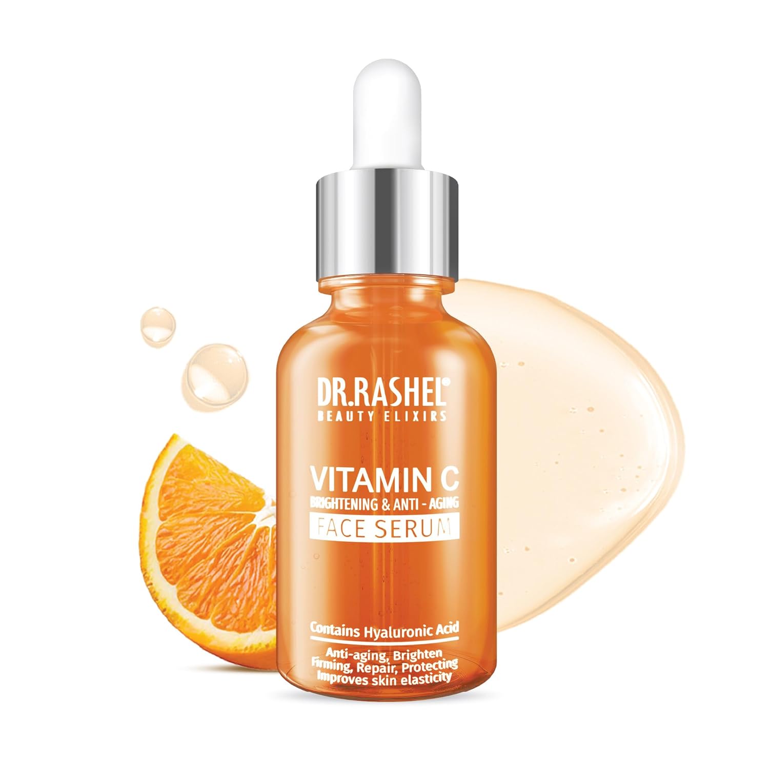 DR.Rashel Vitamin C Serum for Face with Pore Minimizing & Anti-Aging Benefits for Brightening Skin, for Men and Women Dr. Rashel