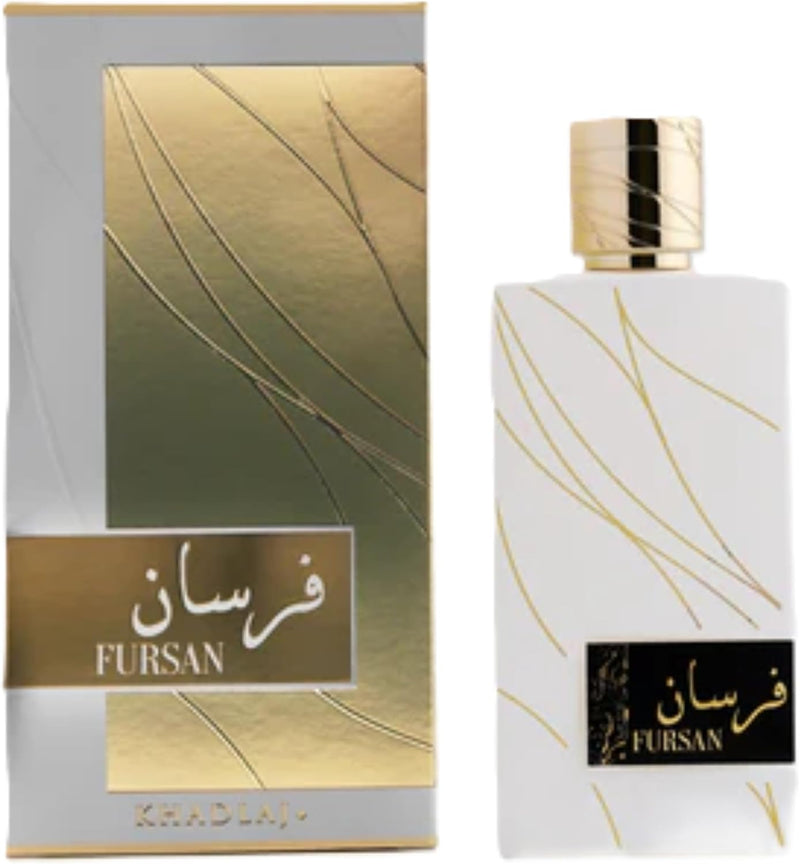 Khadlaj Fursan White 100ml EDP Perfume Spray Jasmine Coconut Vanilla Powder Perfume KHADLAJ PERFUMES