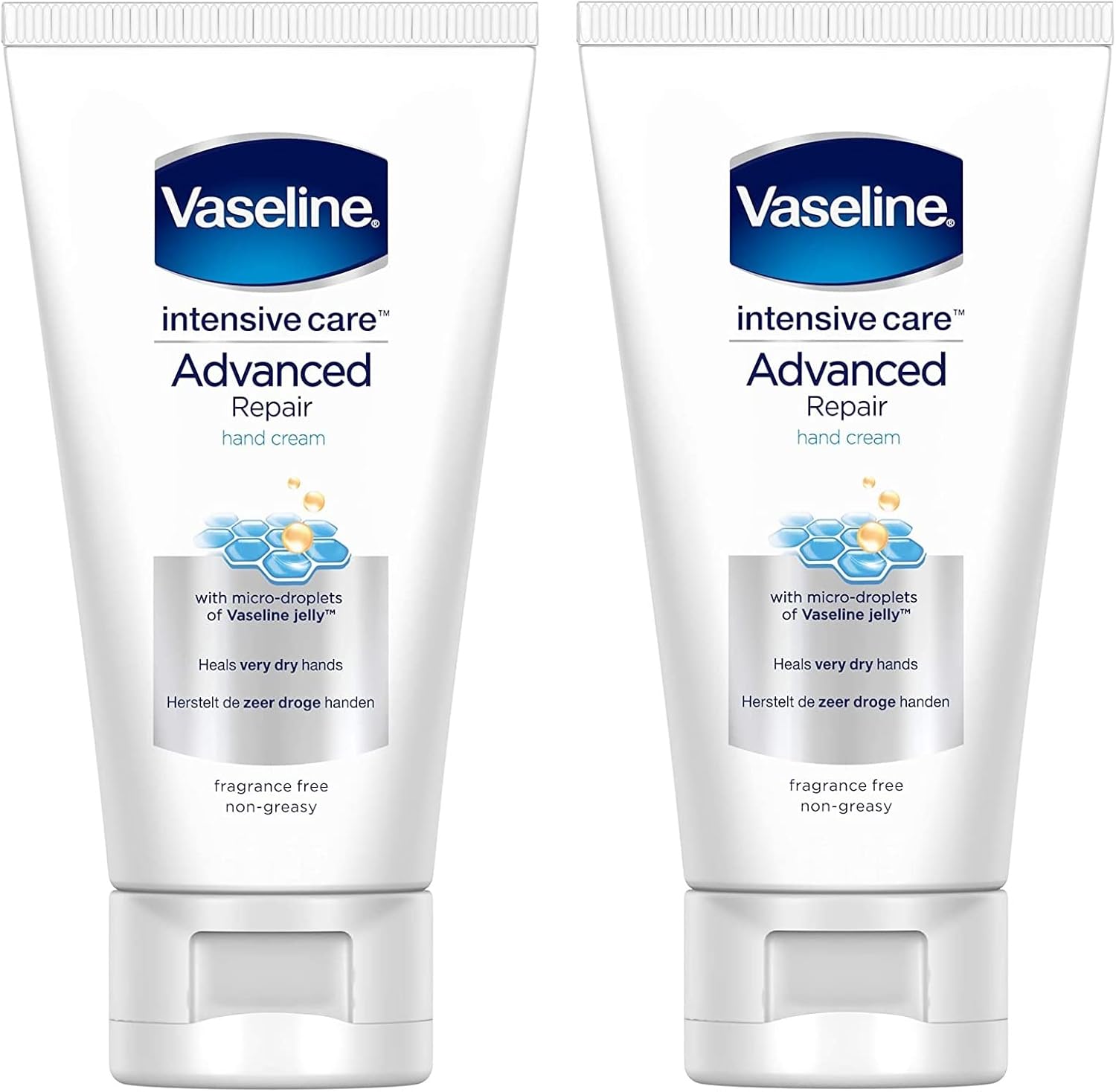 Pack of 2, Vaseline Intensive Care Advanced Repair Hand Cream 75ml Greenwize