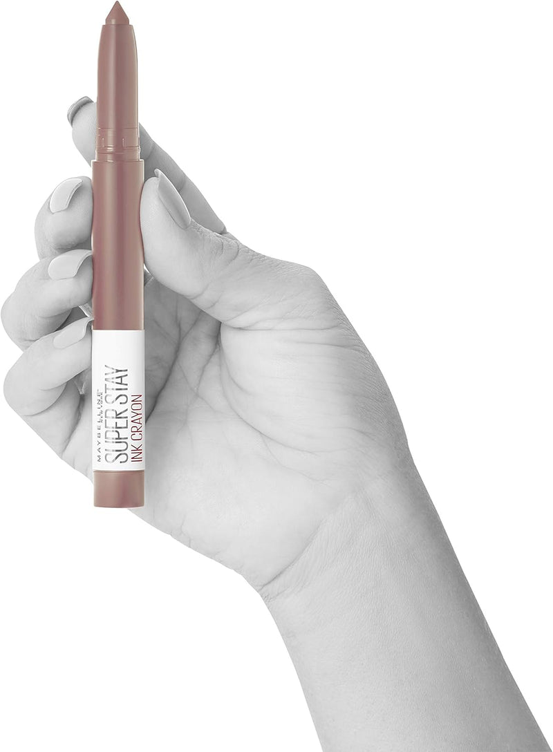 Maybelline Lipstick, Superstay Matte Ink Crayon Longlasting Nude Lipstick With Precision Applicator 10 Trust Your Gut Maybelline