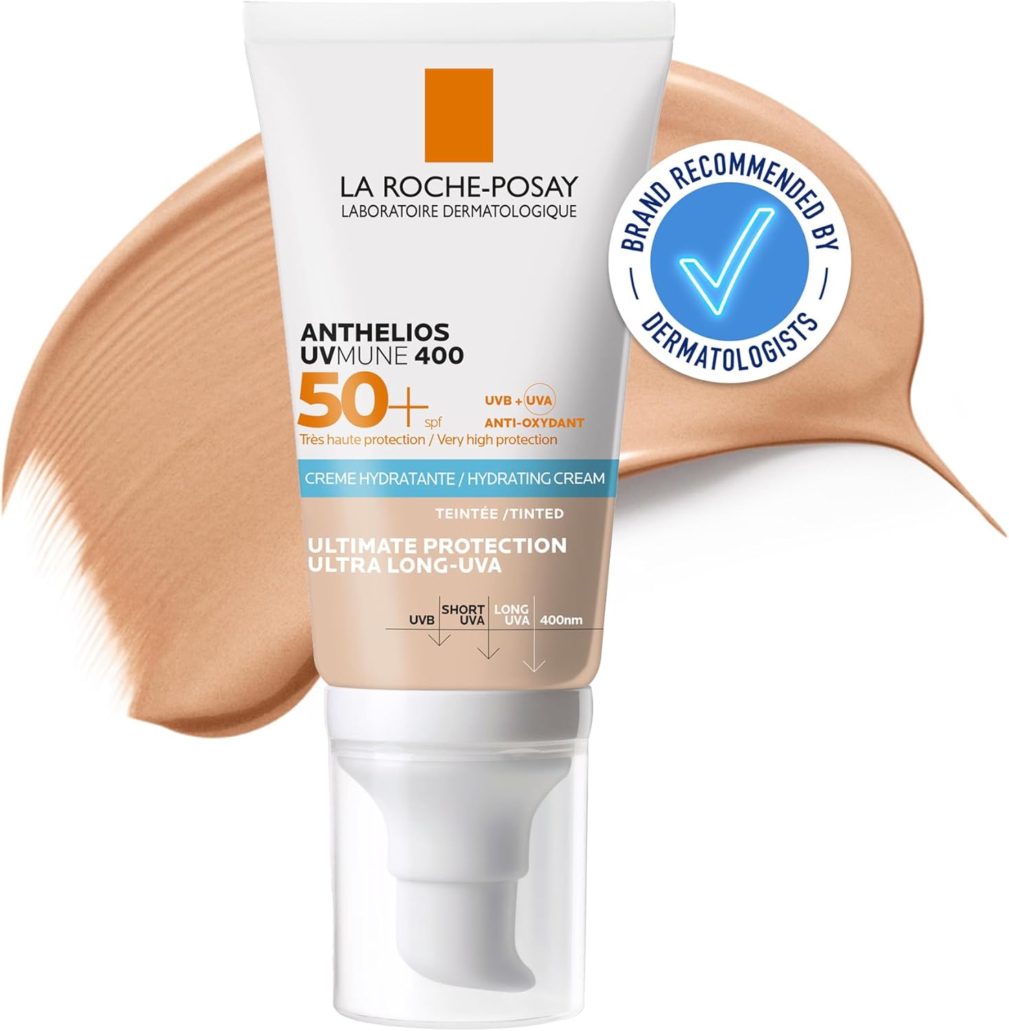 La Roche-Posay Anthelios UVMune 400 Hydrating Tinted Sun screen SPF50+ For Sensitive Skin 50ml Greenwize